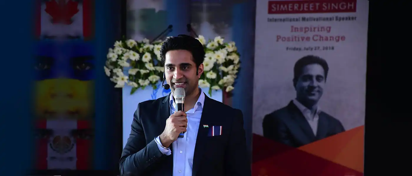 Simerjeet Singh, a distinguished motivational speaker in India